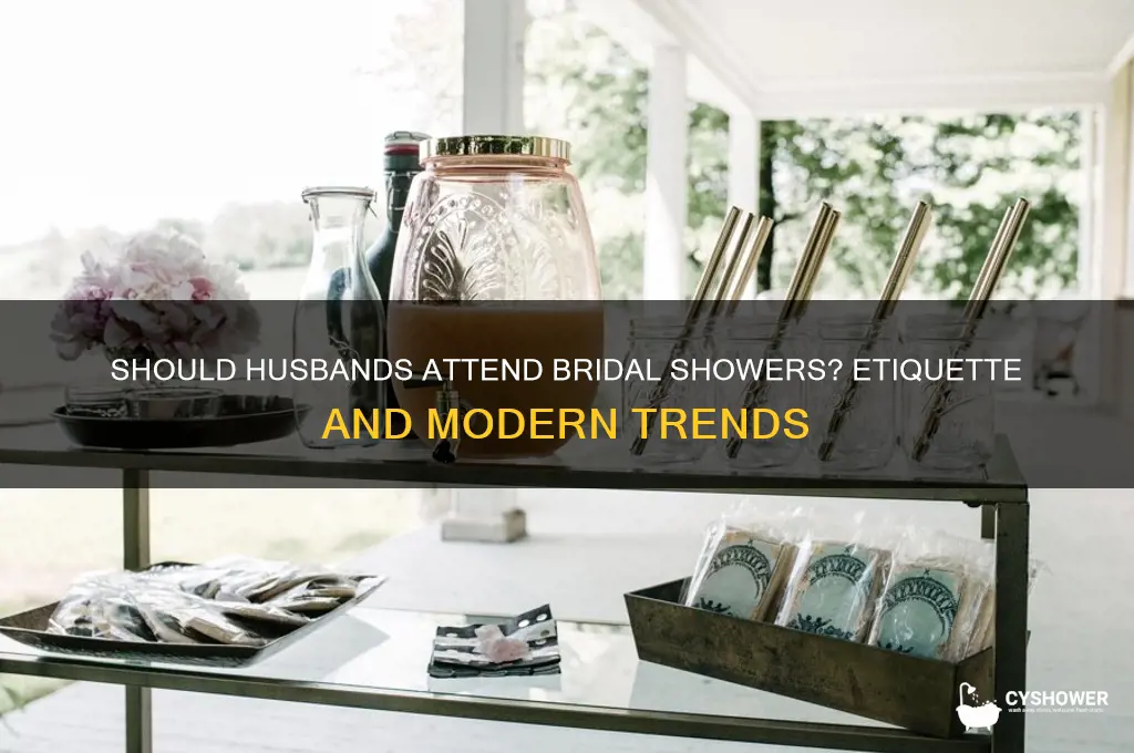 does husband go to bridal shower