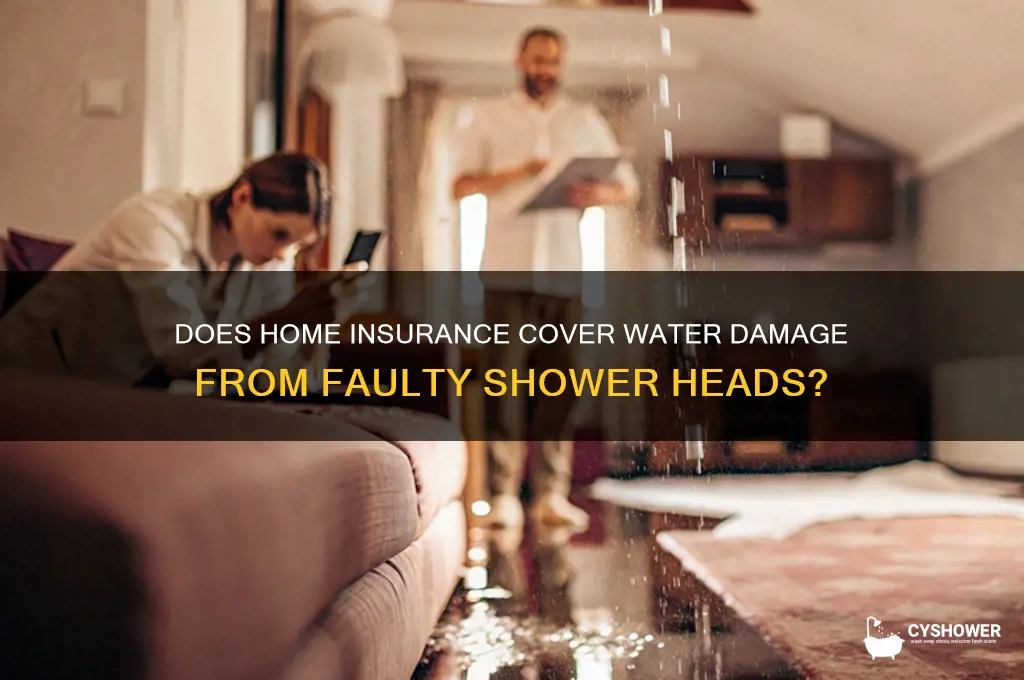 does insurance cover water damage from a faulty shower head