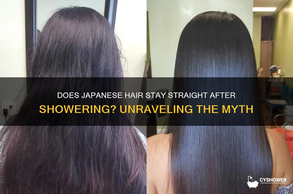 does jappence hair come ouu staight after a shower