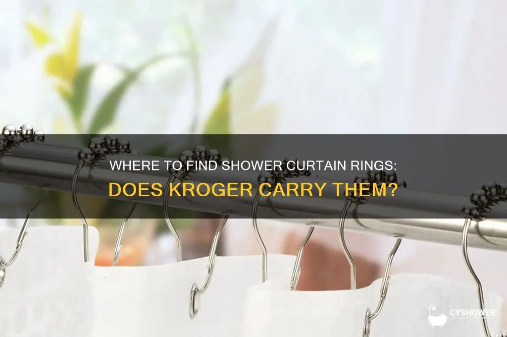 does kroger sell shower curtain rings