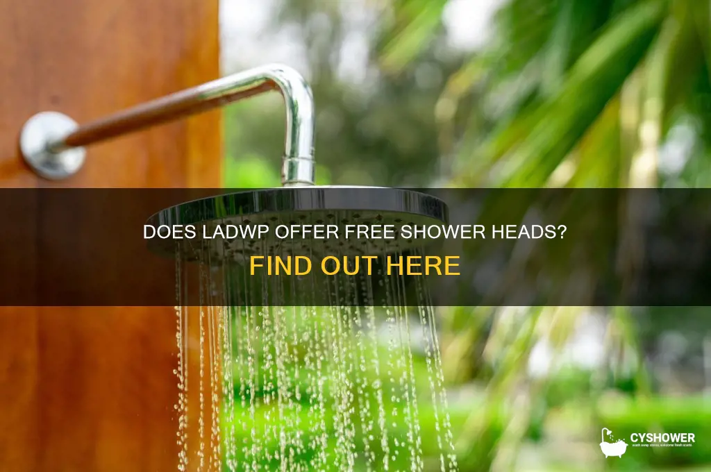does ladwp give free shower heads