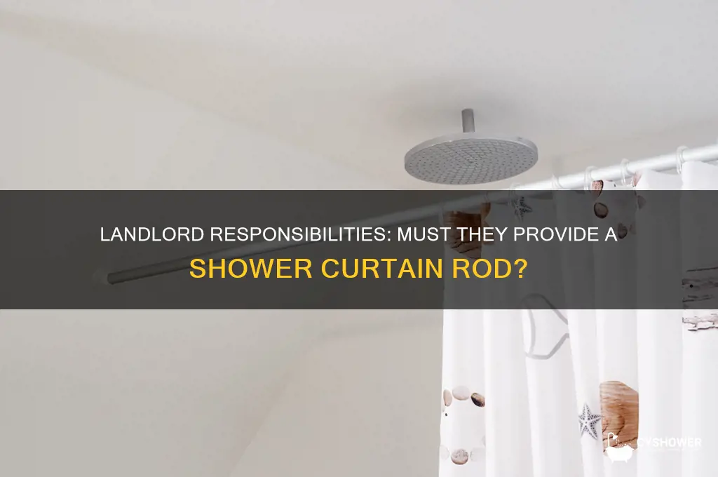 does landlord have to provide the shower curtain rod