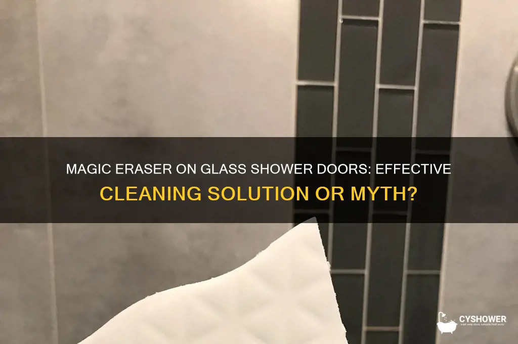 does magic eraser work on glass shower doors