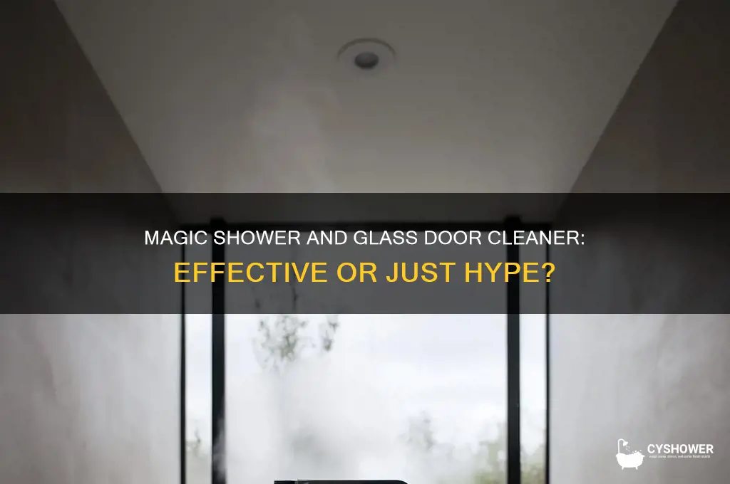 does magic shower and glass door cleaner work