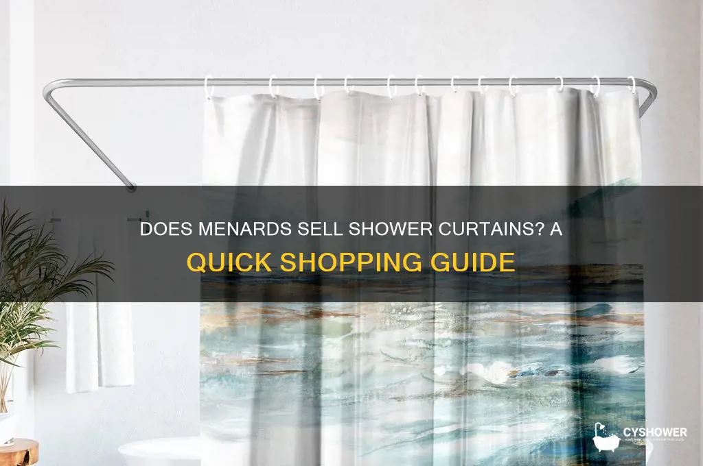does menards have shower curtains