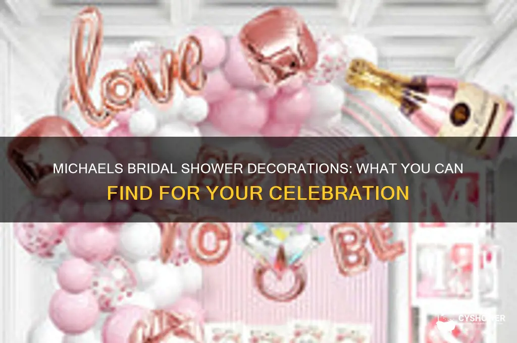 does michaels carry bridal shower decorations
