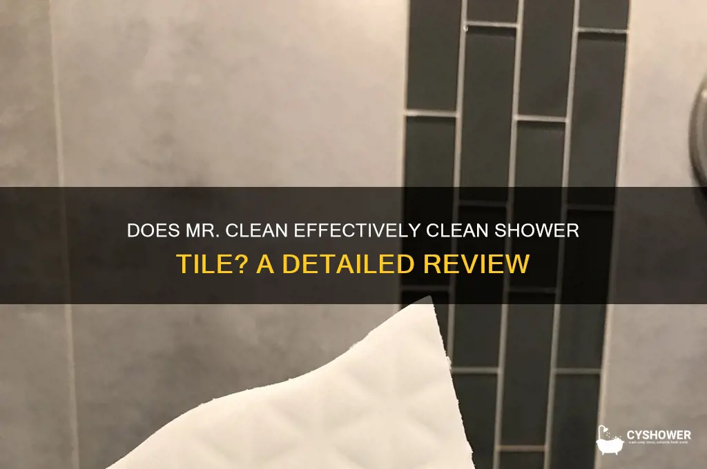 does mr clean clean shower tile