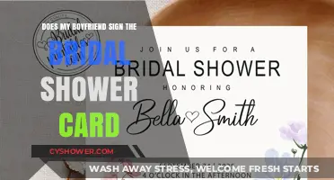 Should My Boyfriend Sign the Bridal Shower Card? Etiquette Explained
