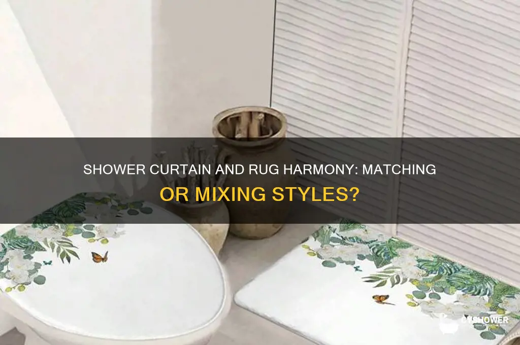 does my shower curtain have to match my rugs