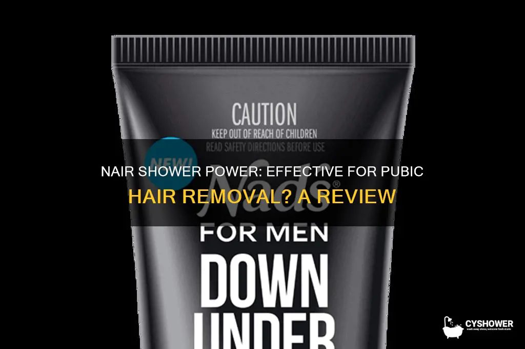 does nair shower power work on pubic hair