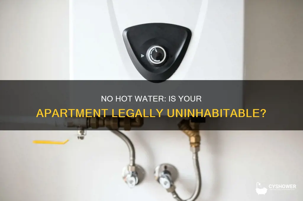 does no hot shower water make apartment uninhabitable