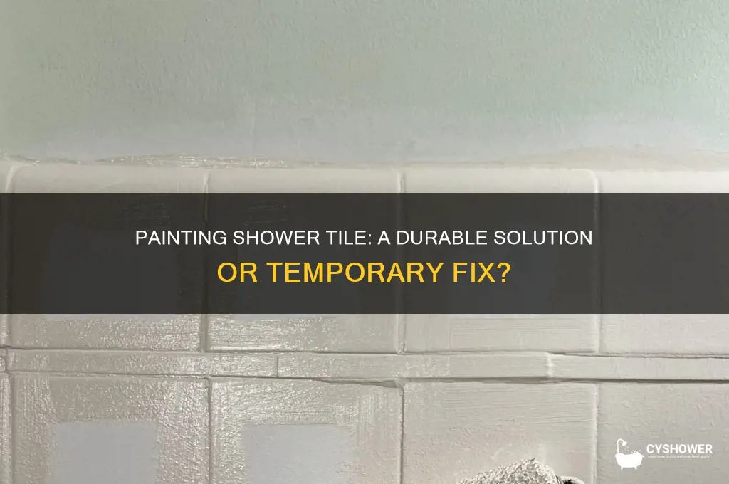 does painting shower tile last