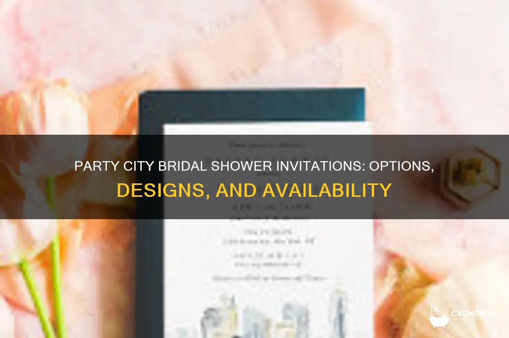 does party city have bridal shower invitations