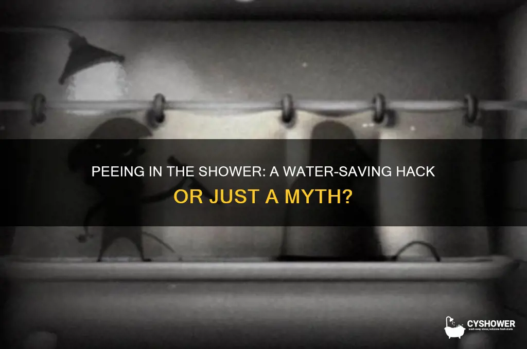 does peeing in shower save water