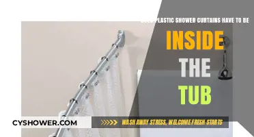 Should Plastic Shower Curtains Be Inside the Tub? A Guide
