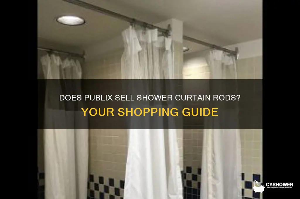 does publix have shower curtain rods
