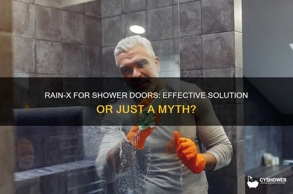does rain x work on shower doors