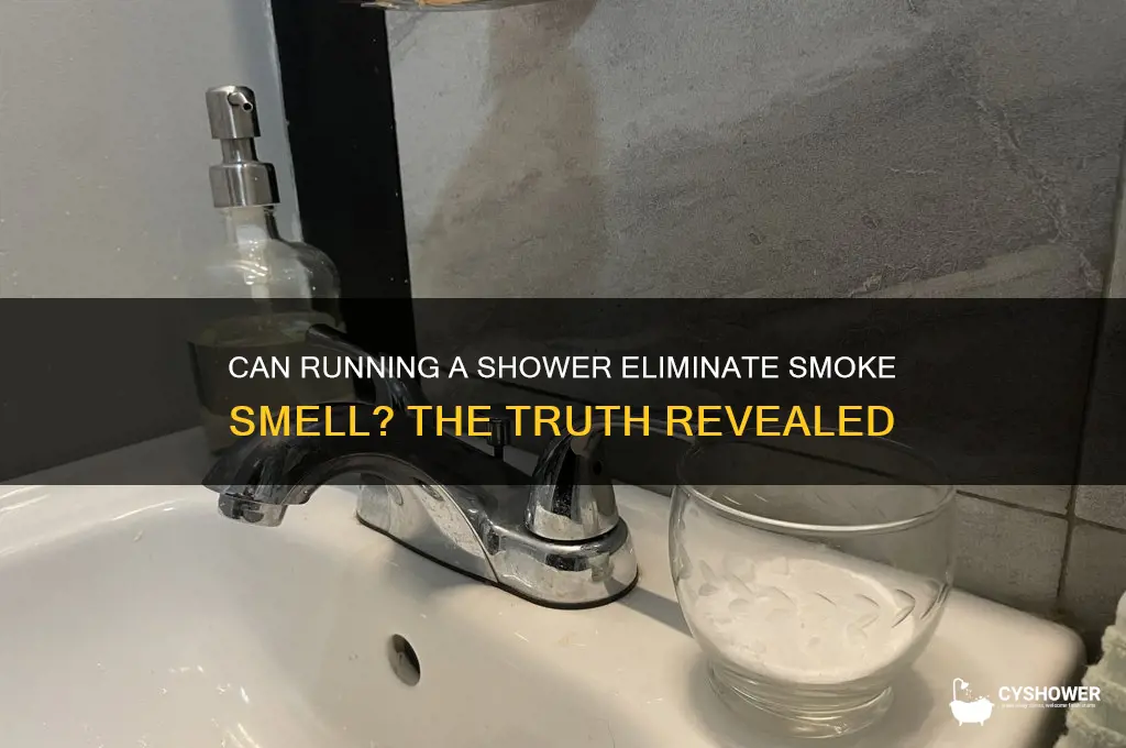 does running the shower get rid of smoke