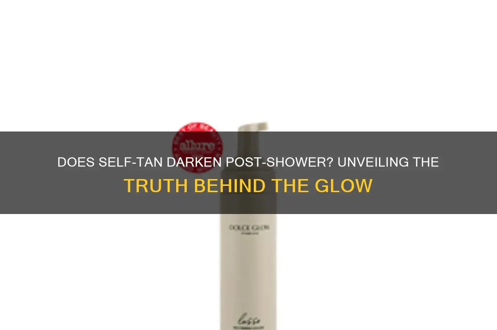 does self tan get darker after shower