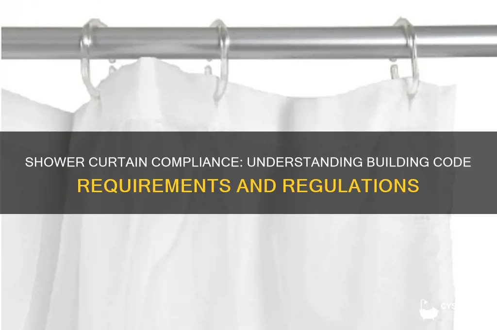 does shower curtain apply to code requirements