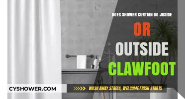 Shower Curtain Placement: Inside or Outside Clawfoot Tub?