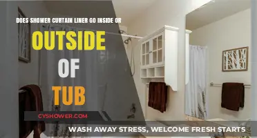 Shower Curtain Liner Placement: Inside or Outside the Tub?