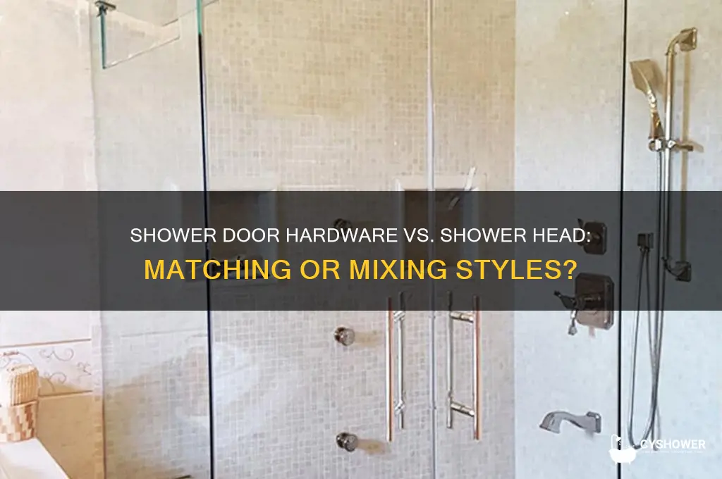 does shower door hardware have to match shower head