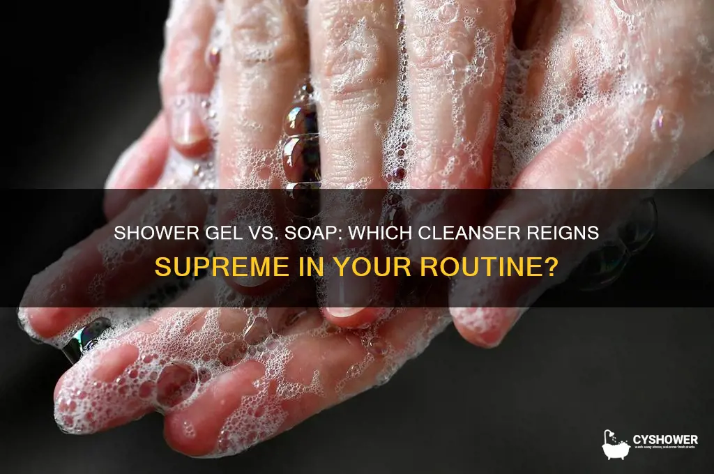 does shower gel replace soap