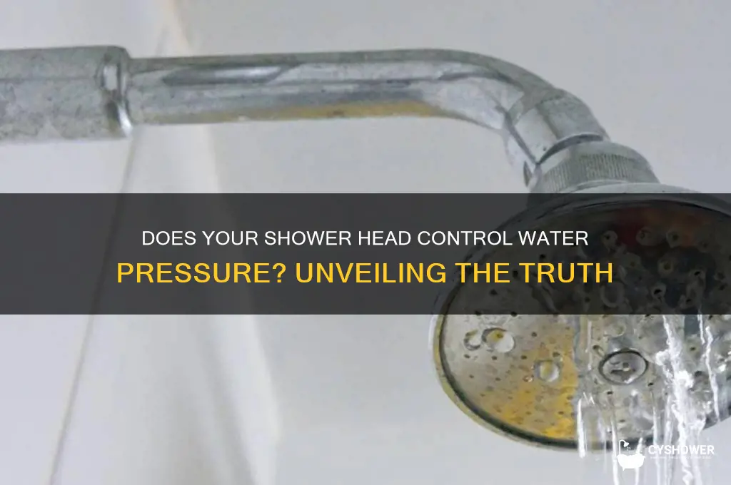 does shower head determine water pressure