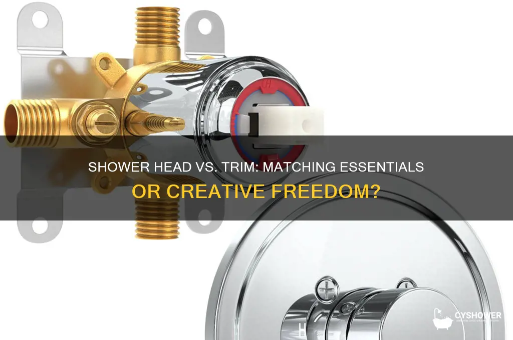 does shower head have to match trim