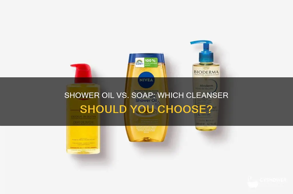 does shower oil replace soap