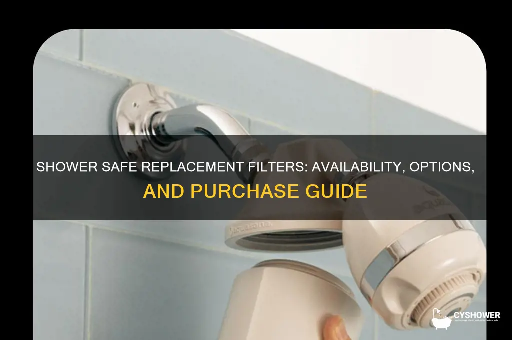 does shower safe sell replacement filters