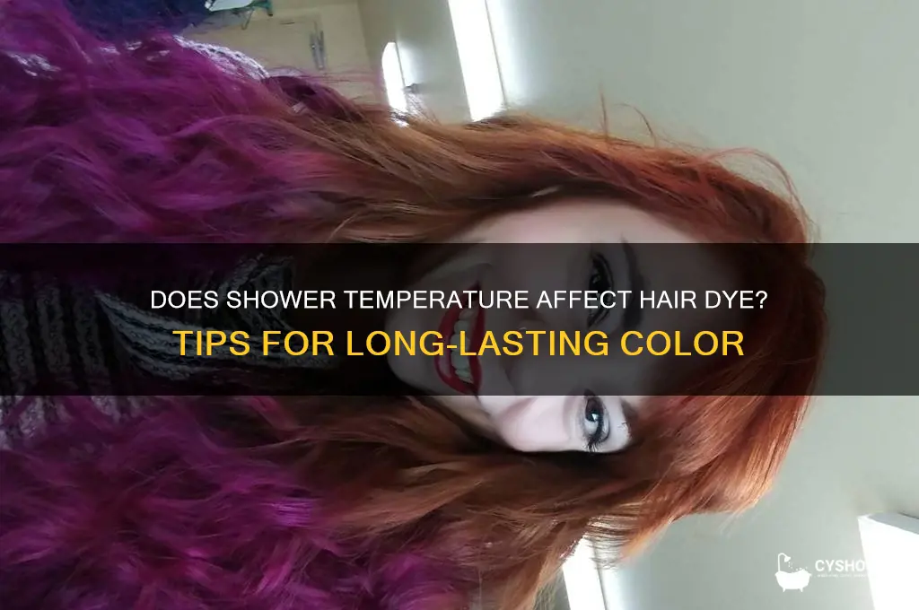 does shower temk efect hair dyem