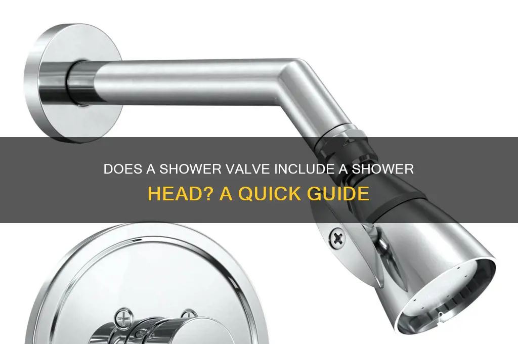 does shower valve come with shower head