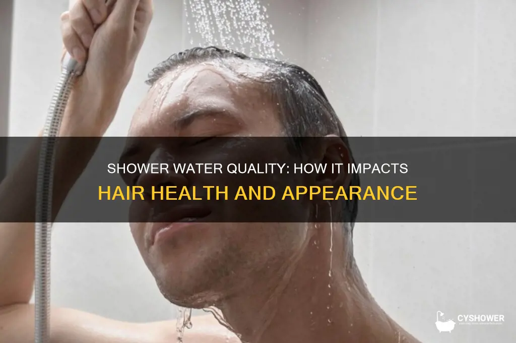 does shower water affect hair