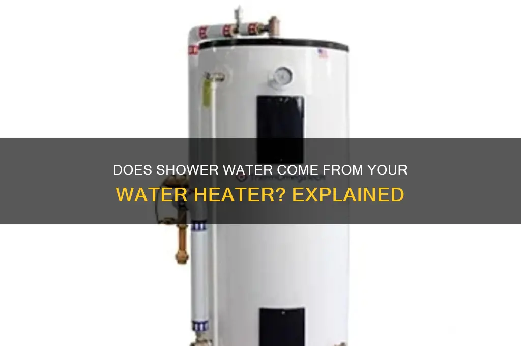 does shower water come from water heater