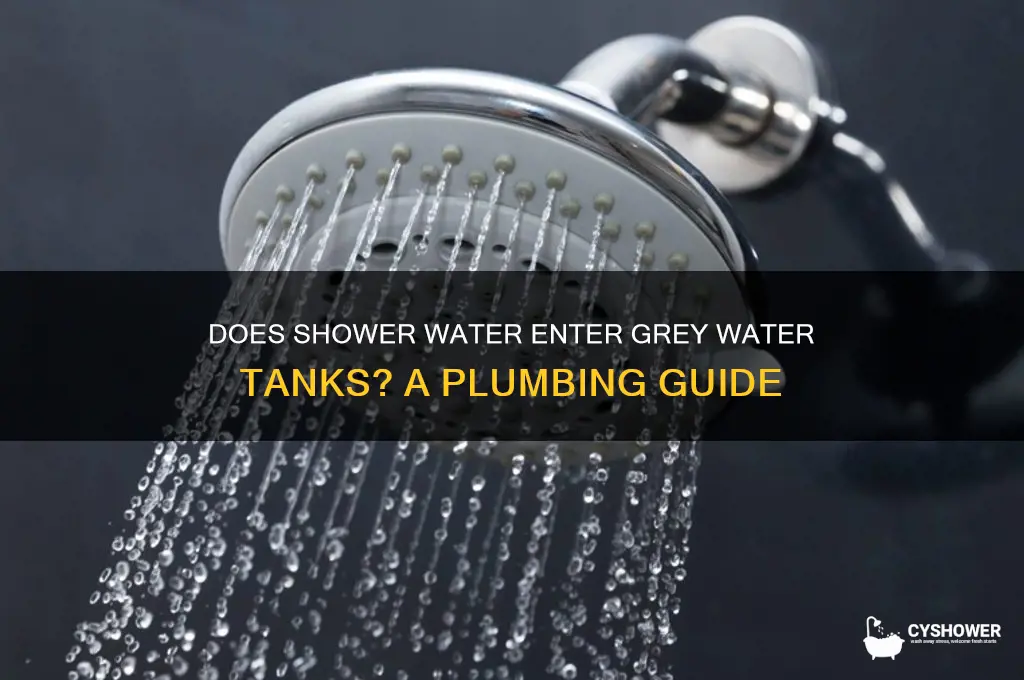 does shower water go into grey water tank