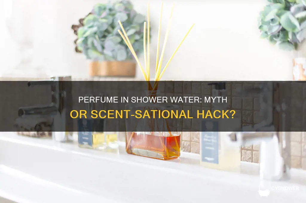 does spraying perfume in the shower water work