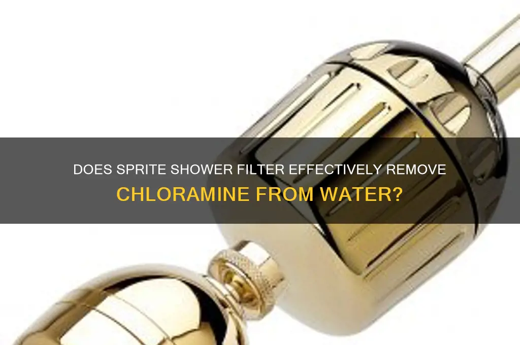 does sprite shower filter remove chloramine