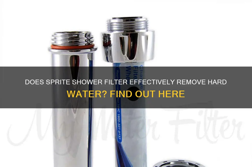 does sprite shower filter remove hard water