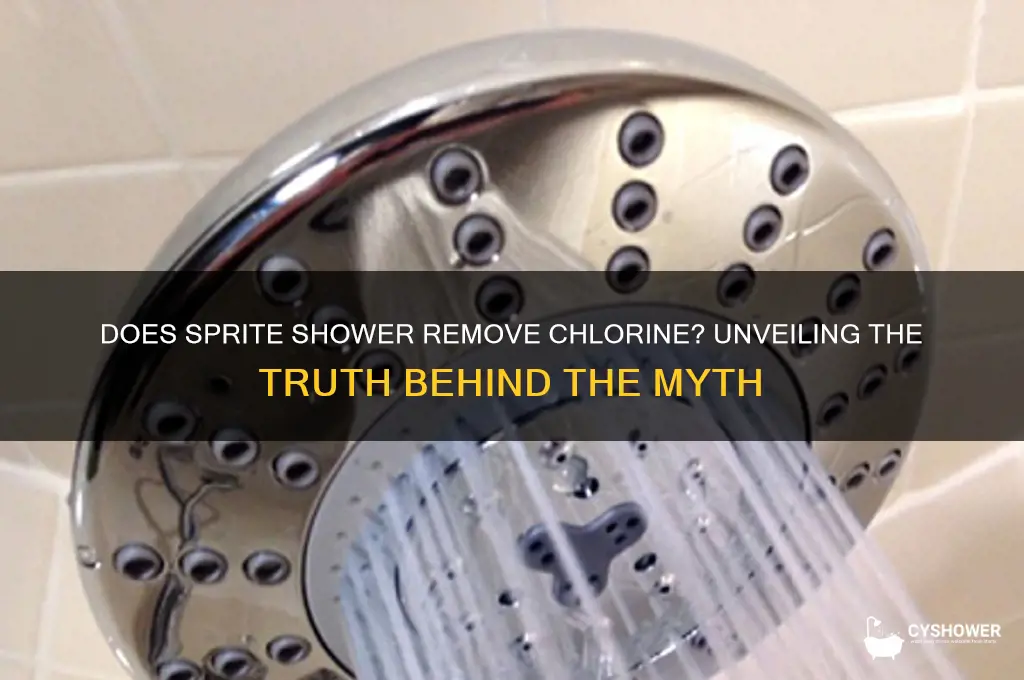 does sprite shower remove chlorine