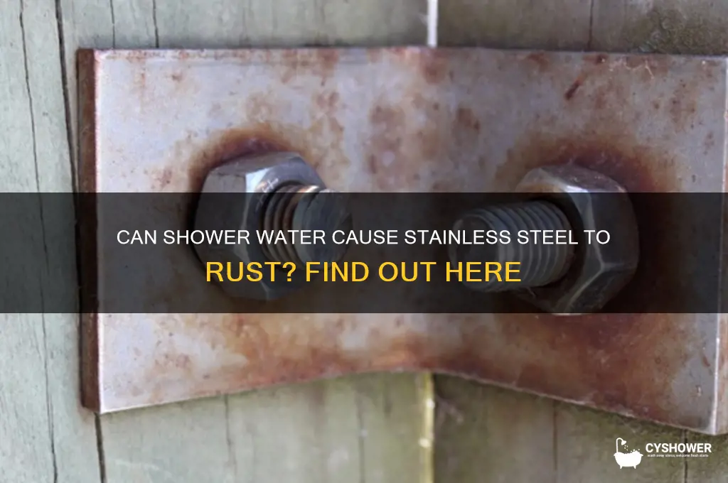 does stainless steel rust from shower water
