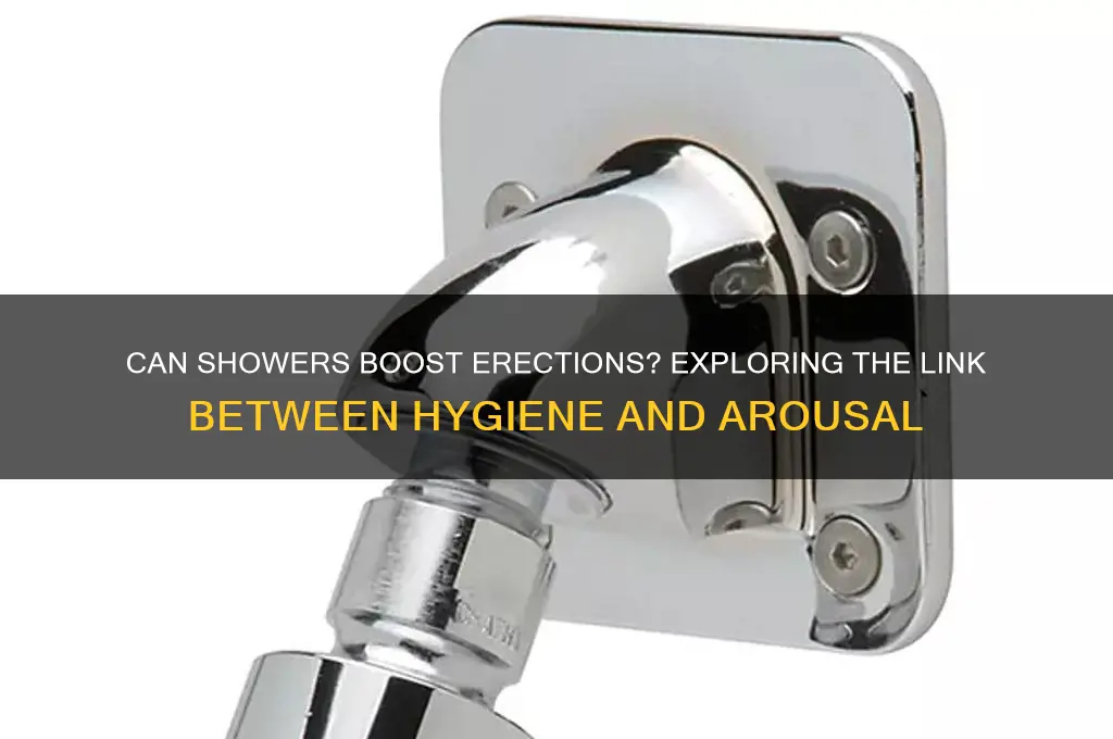 does taking a shower help with getting an erection