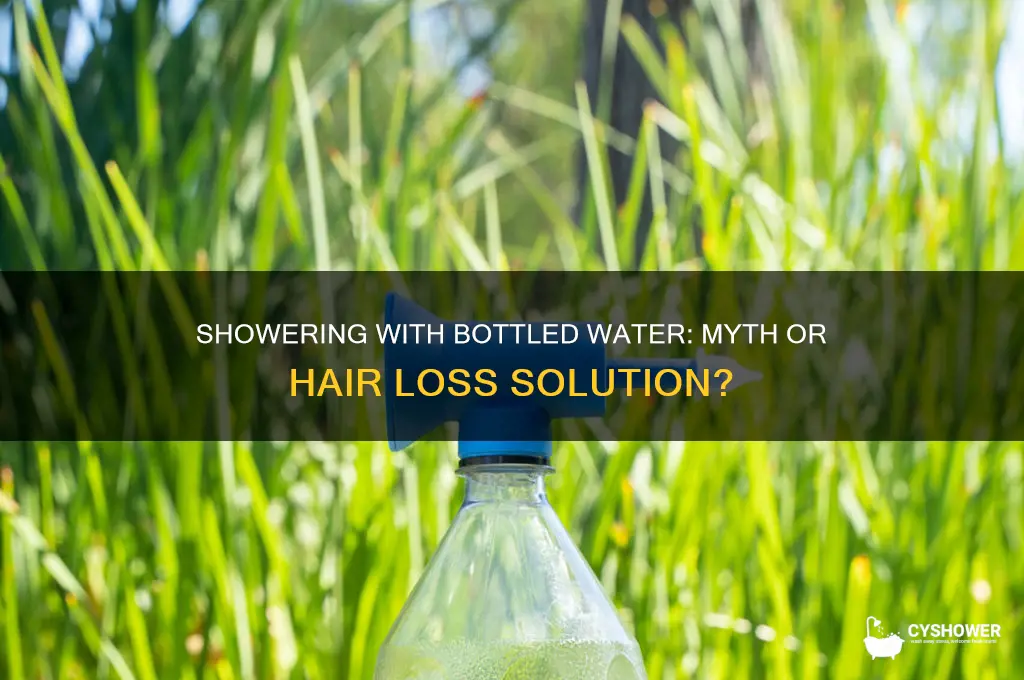 does taking shower with bottled water stop hair loss