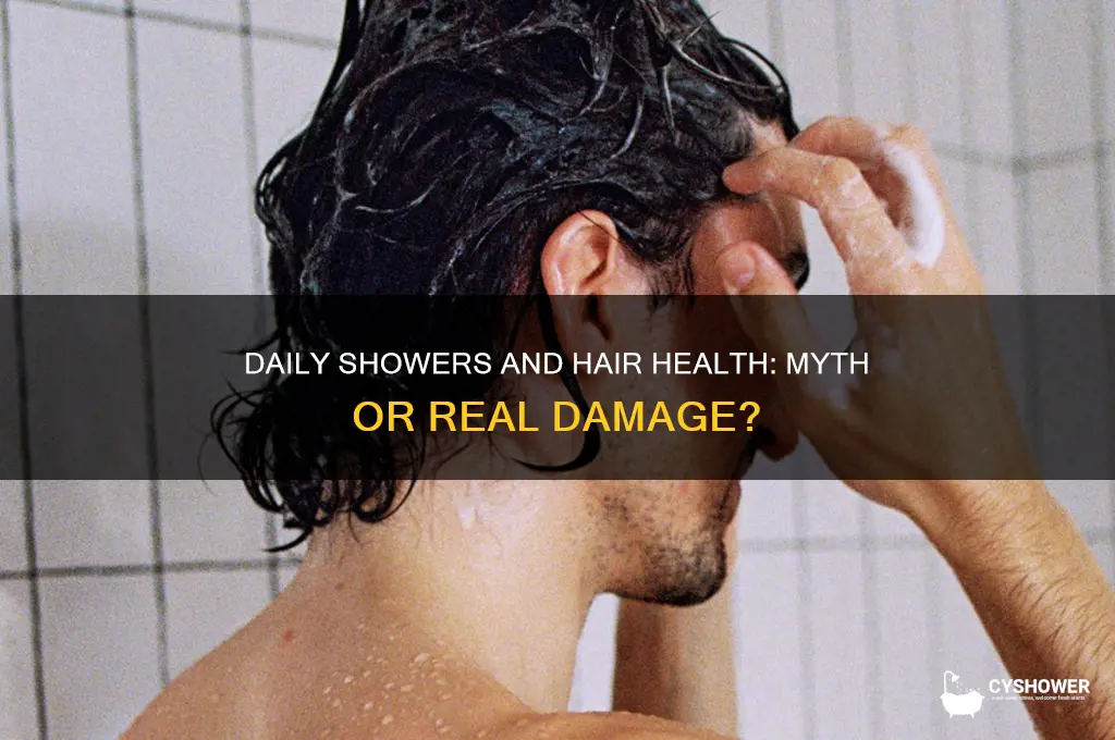 does talkinga shower every day damaged hair