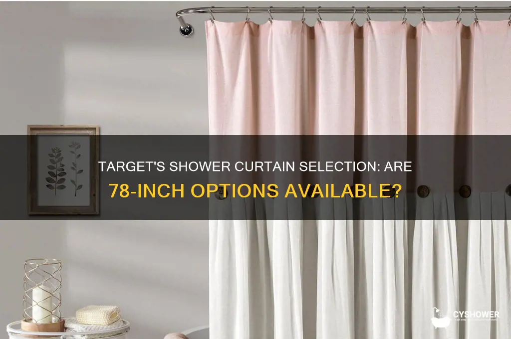 does target sell 78in shower curtains