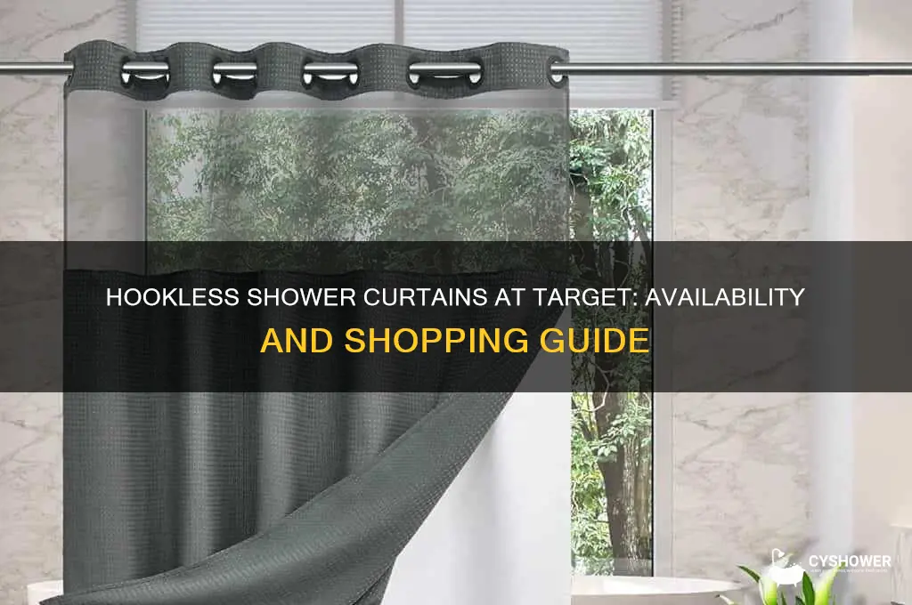 does target sell hookless shower curtain