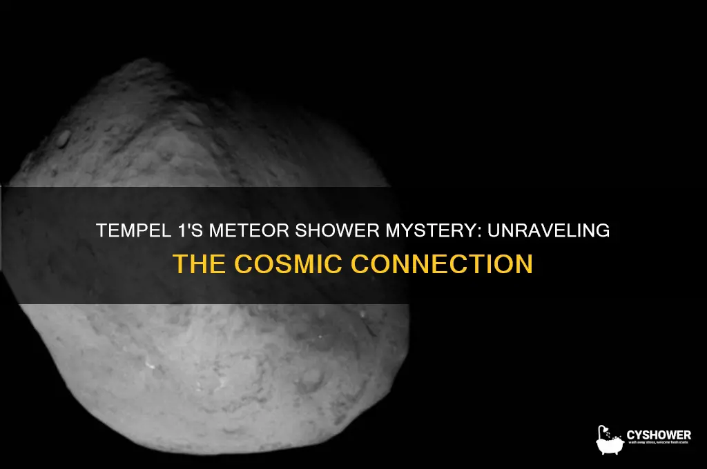 does tempel 1 produce meteor shower