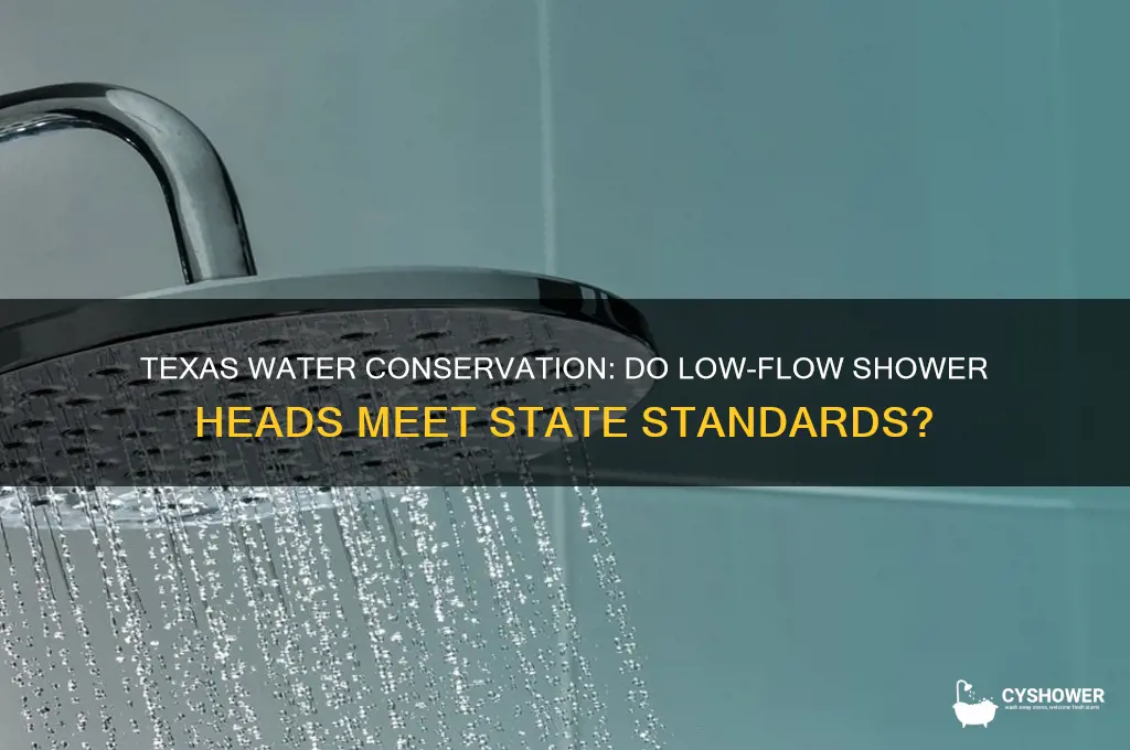 does texas have low flow shower head