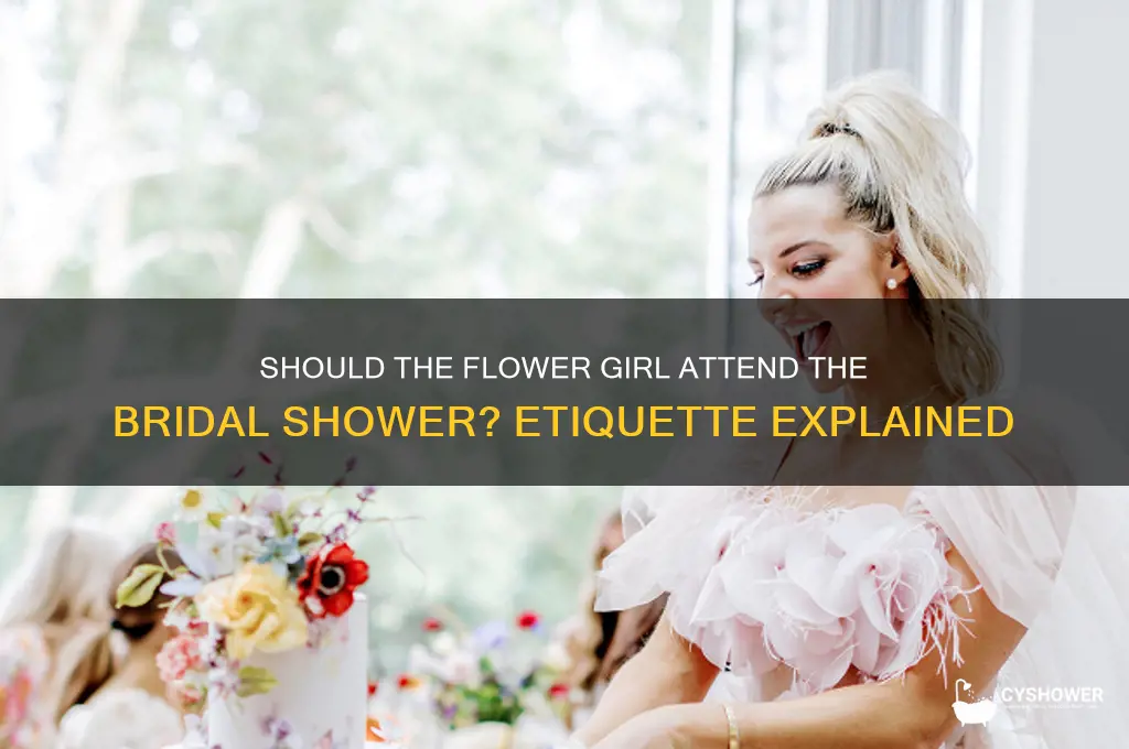 does the flower girl go to the bridal shower